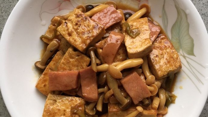 双菇烧豆腐