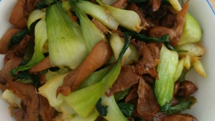 元蘑炒油菜