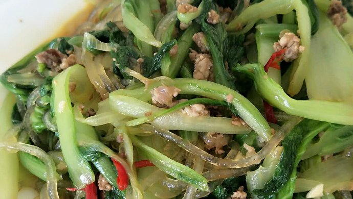 肉沫小白菜