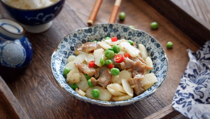 马蹄炒肉片