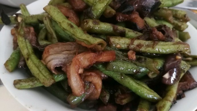 豆角烧长茄子