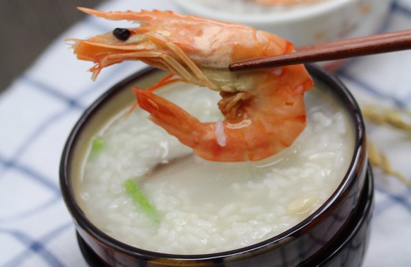对虾海鲜粥