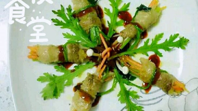 五花肉蔬菜卷