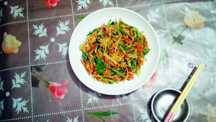 我的拿手菜一小炒什锦菜