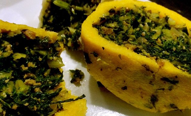 牛肉萝卜缨菜团子