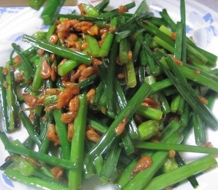 虾米韭菜花