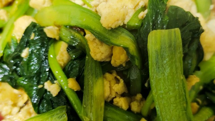 家常小炒-小白菜炒豆腐
