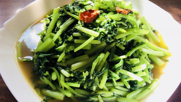 清炒蒿子杆