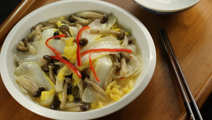 蟹味菇炒娃娃菜