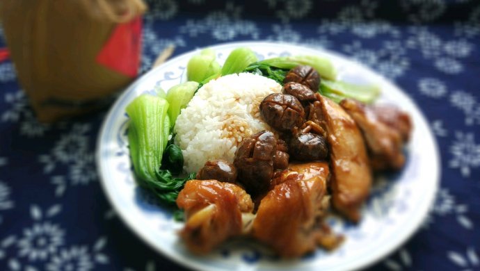 红烧鸡腿盖饭