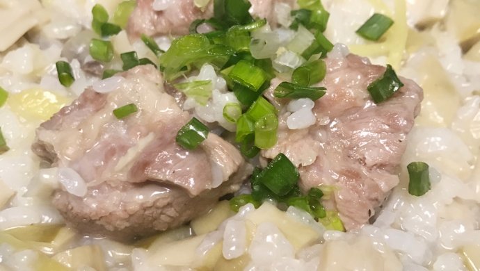 笋尖排骨汤粥
