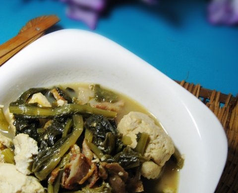 雪里蕻炖豆腐