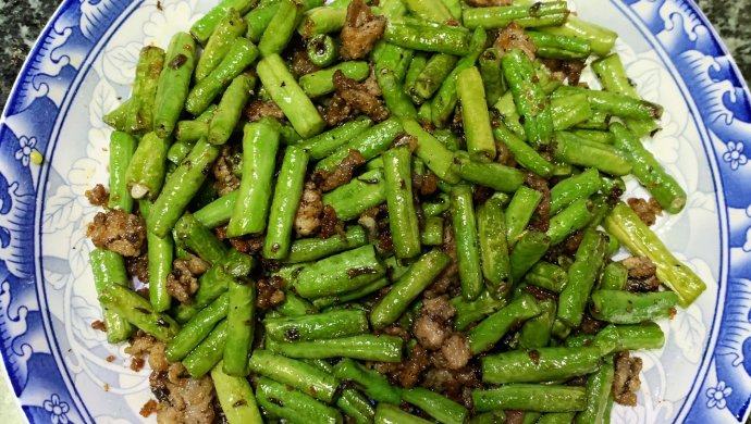 肉末豆角橄榄菜