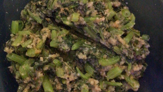 粉蒸茼蒿