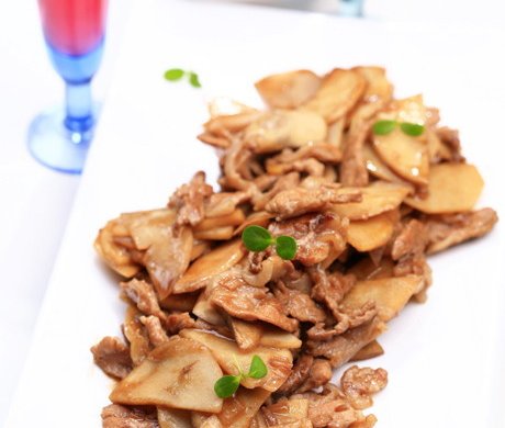 肉片炒慈菇