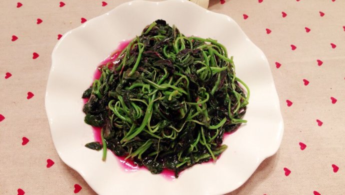 蒜炒紫苋菜