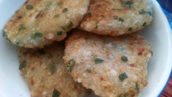 独家秘制|香葱瘦肉木薯饼