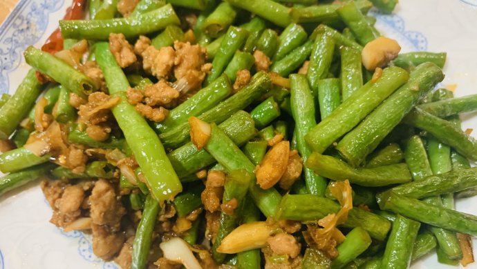 肉末炒豇豆