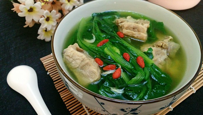小白菜排骨汤