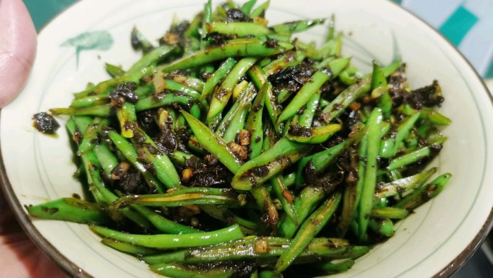 锦娘制――橄榄菜炒扁豆丝
