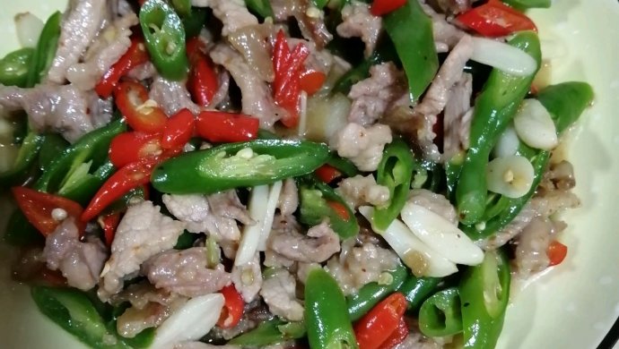 尖椒炒肉