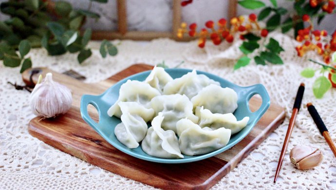 牛肉茼蒿饺子