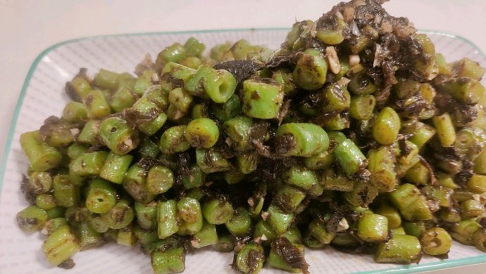 要吃两碗饭的橄榄菜炒刀豆