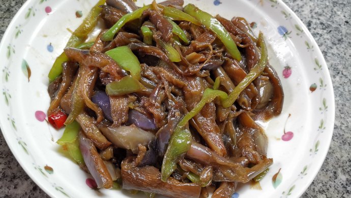 尖椒紫茄条
