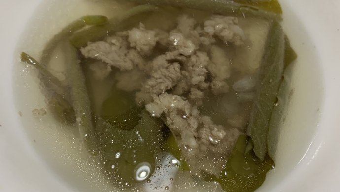 莼菜肉沫丸子汤