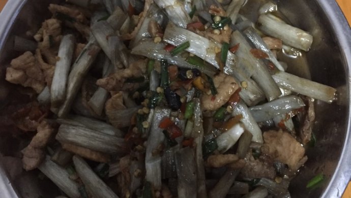 慈菇带炒肉