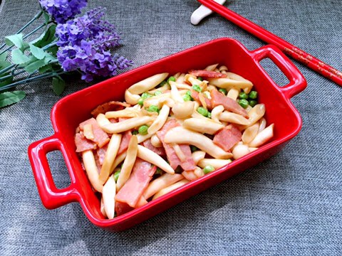 海鲜菇炒培根
