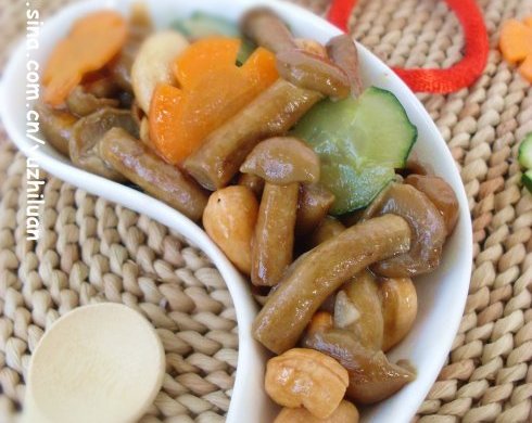 清炒滑子菇