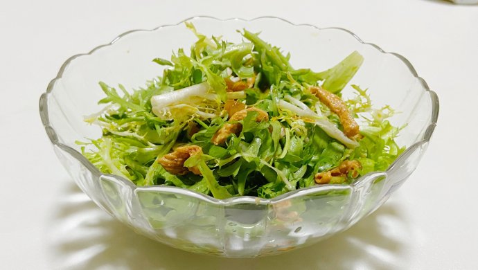 肉丝拌苦苣