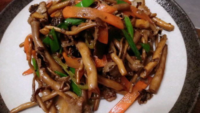 干炒新鲜茶树菇