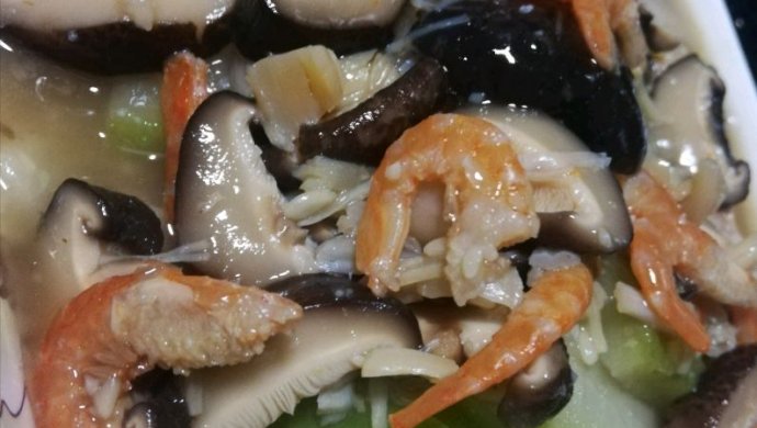 海米干贝冬菇扒节瓜