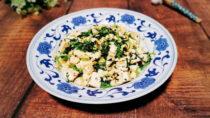 蓬蒿炒豆腐