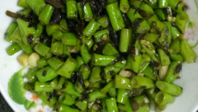 豆角炒橄榄菜