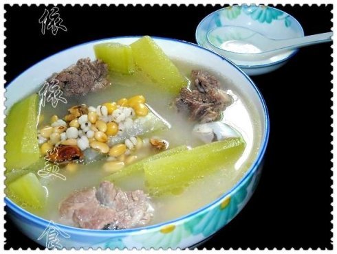 淡菜薏米节瓜汤