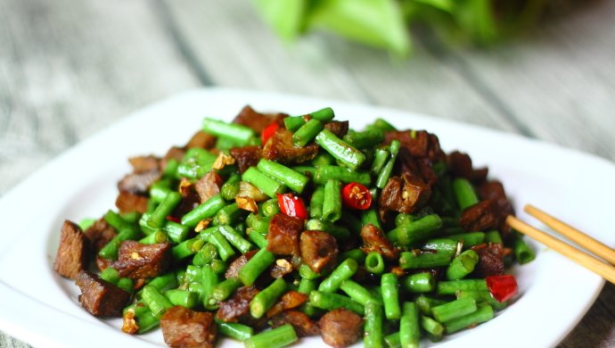 牛肉炒豇豆