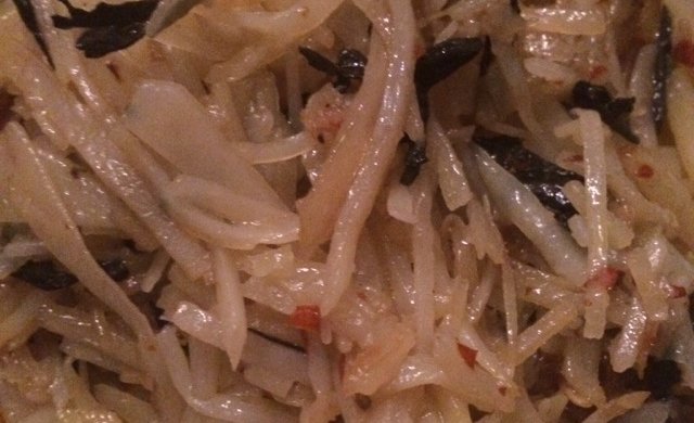 干巴菌炒土豆丝