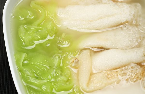 菜男玉带竹荪汤