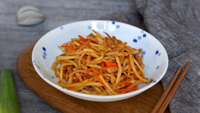 茭白炒肉丝