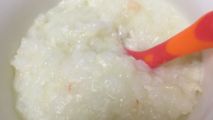 【宝宝辅食12+】银鳕鱼虾仁牛蒡粥