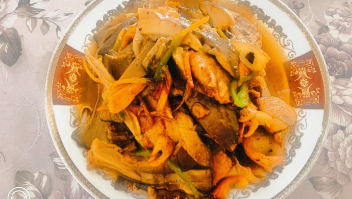 肉炒平菇