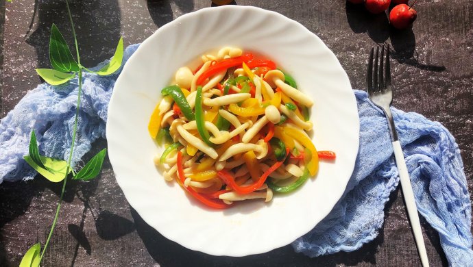 快手菜素炒白玉菇