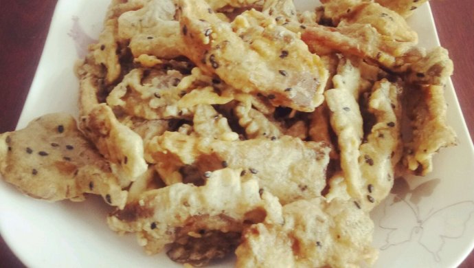 香酥炸平菇（带自制解腻甜辣酱做法）
