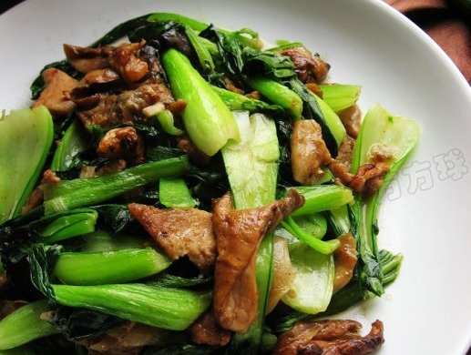 元蘑炒油菜