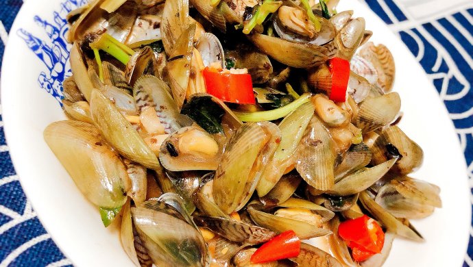 金不换炒薄壳（海瓜子）