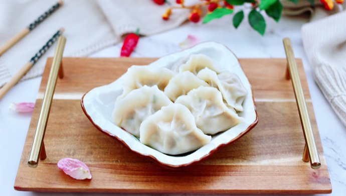 蒜黄牛肉饺子