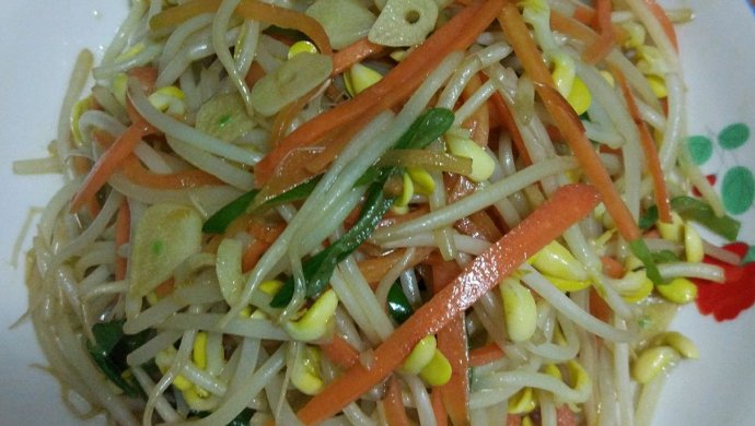 素炒黄豆芽